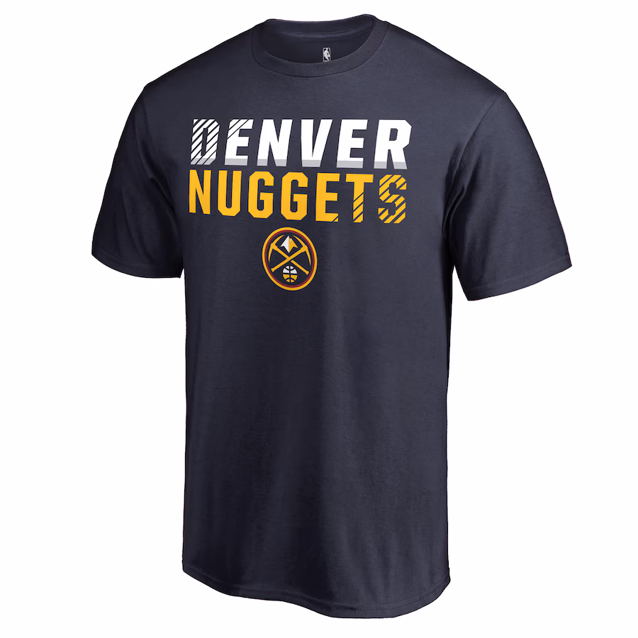 Men's Denver Nuggets Navy Fade Out T-Shirt