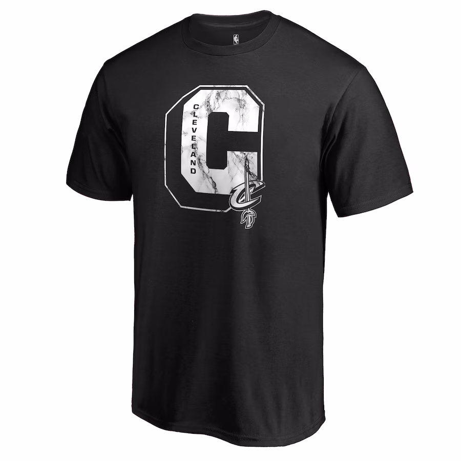 Men's Cleveland Cavaliers Black Letterman T-Shirt