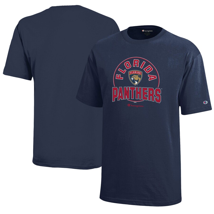 Youth Florida Panthers Champion Navy Jersey T-Shirt