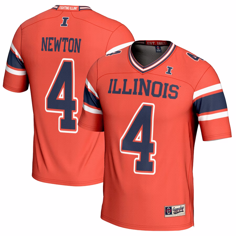 Jer'Zhan Newton Illinois Fighting Illini GameDay Greats Youth NIL Player Football Jersey - Orange