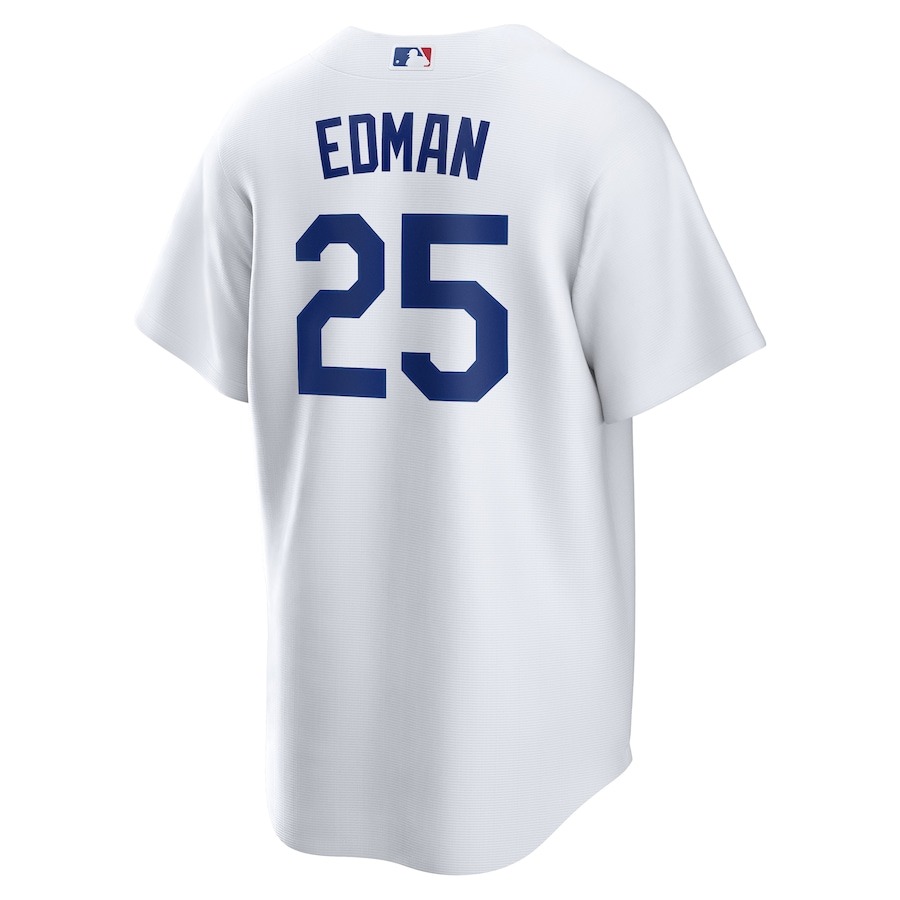 Men's Los Angeles Dodgers Tommy Edman Nike White 2024 World Series Champions Home Replica Player Jersey