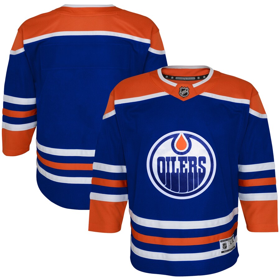 Youth Edmonton Oilers Royal Home Replica Jersey