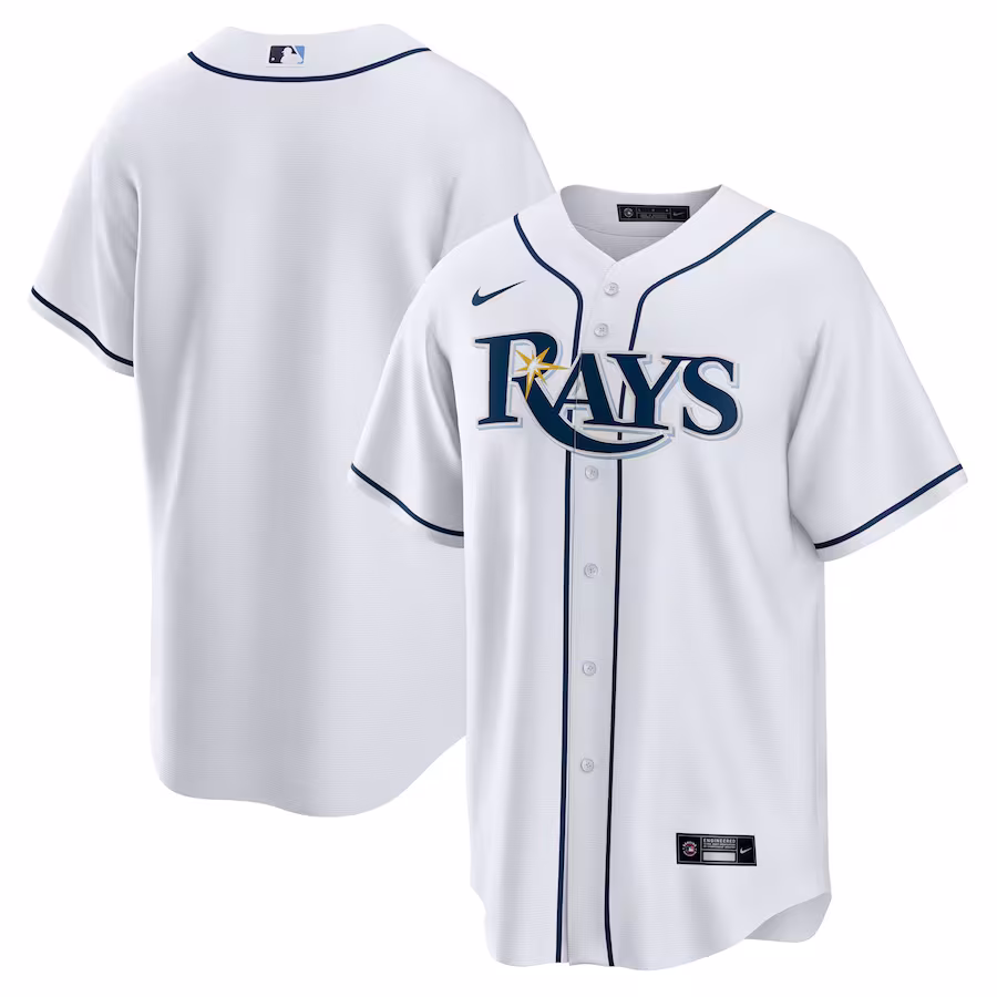 Men's Tampa Bay Rays Nike White Home Replica Team Jersey