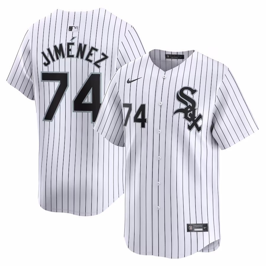 Men's Chicago White Sox Eloy Jimenez Nike White Home Limited Player Jersey