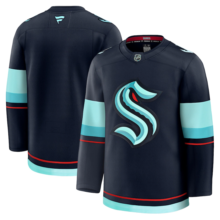 Men's Seattle Kraken Fanatics Deep Sea Blue Home Premium Jersey