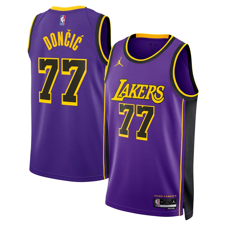 Unisex Los Angeles Lakers Luka Don?i? Jordan Brand Purple Swingman Jersey - Statement Edition