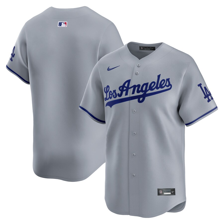 Men's Los Angeles Dodgers Nike Gray Away Limited Jersey