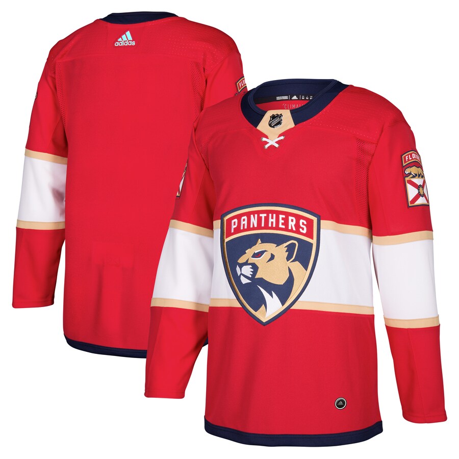 Men's Florida Panthers adidas Red Home Authentic Blank Jersey