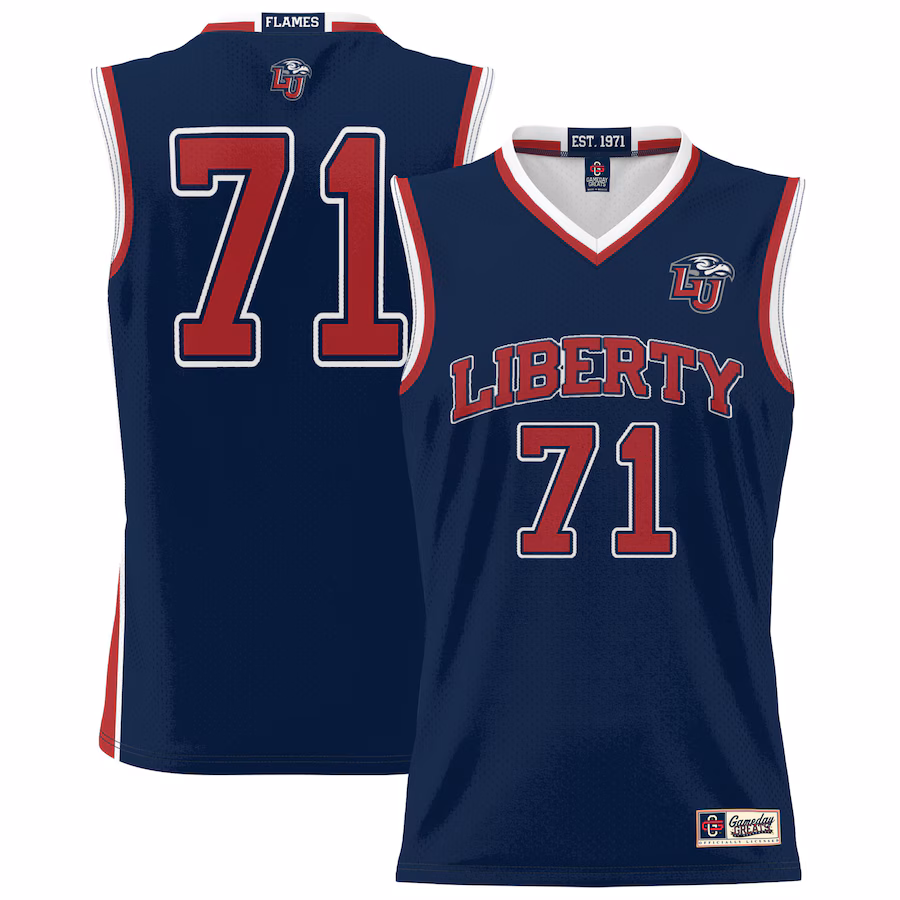 Youth GameDay Greats #71 Navy Liberty Flames Lightweight Basketball Jersey
