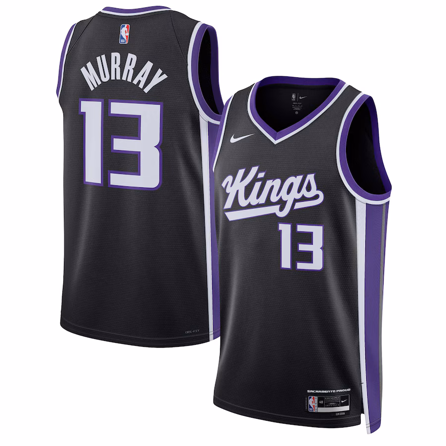 Unisex Sacramento Kings Keegan Murray Nike Black Swingman Jersey - Icon Edition