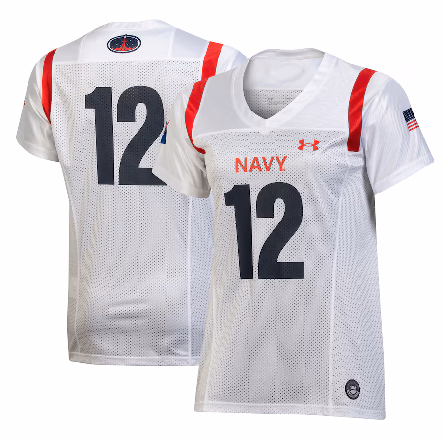 Women's Under Armour White Navy Midshipmen 2022 Special Games Replica Jersey