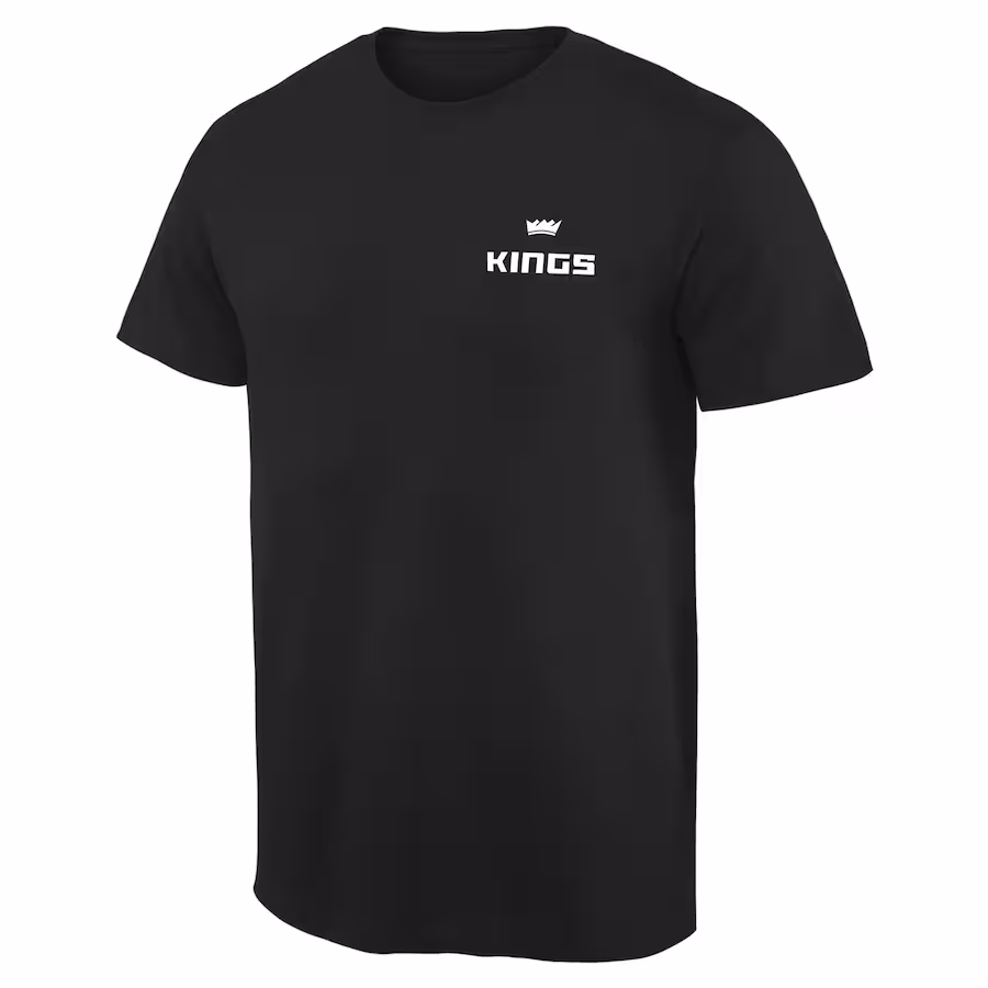 Men's Sacramento Kings Black Logo T-Shirt
