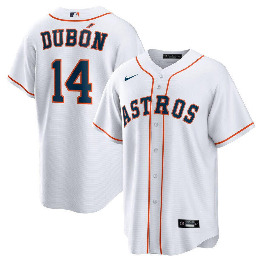 Men's Houston Astros Mauricio Dubon Nike White Home Replica Jersey