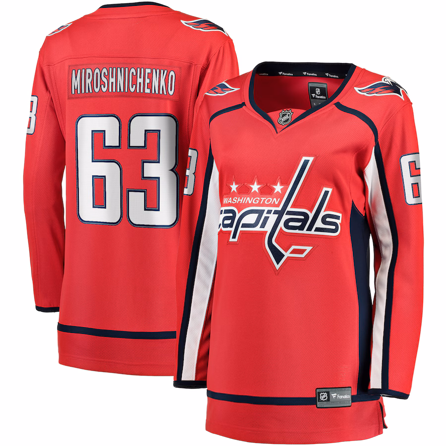 Women's Washington Capitals Ivan Miroshnichenko Fanatics Red Home Premier Breakaway Player Jersey