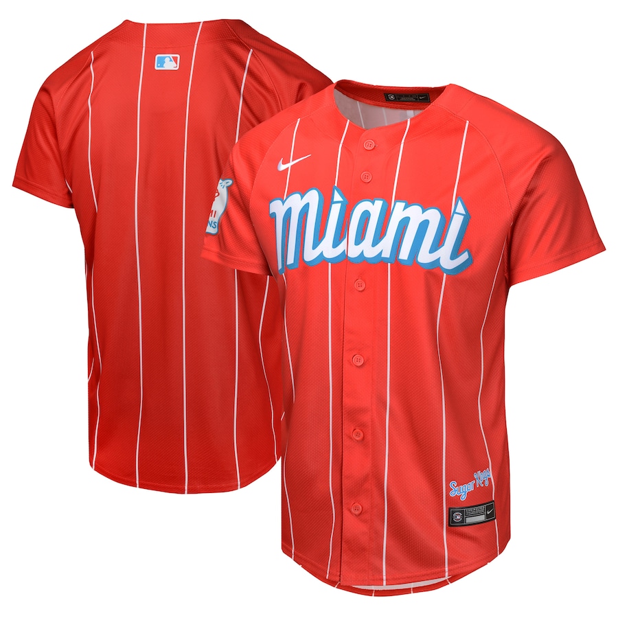 Youth Miami Marlins Nike Red City Connect Limited Jersey