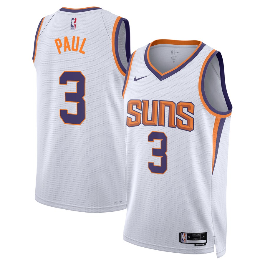 Unisex Phoenix Suns Chris Paul Nike White Swingman Jersey - Association Edition