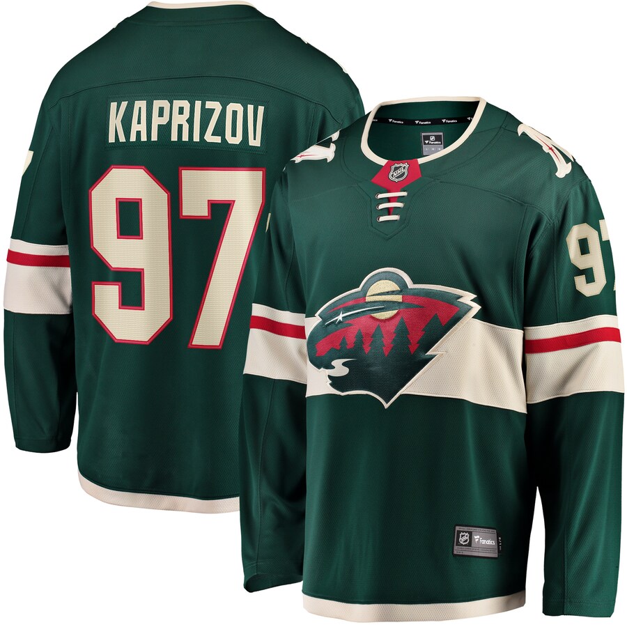 Men's Minnesota Wild Kirill Kaprizov Fanatics Branded Green Home Premier Breakaway Player Jersey