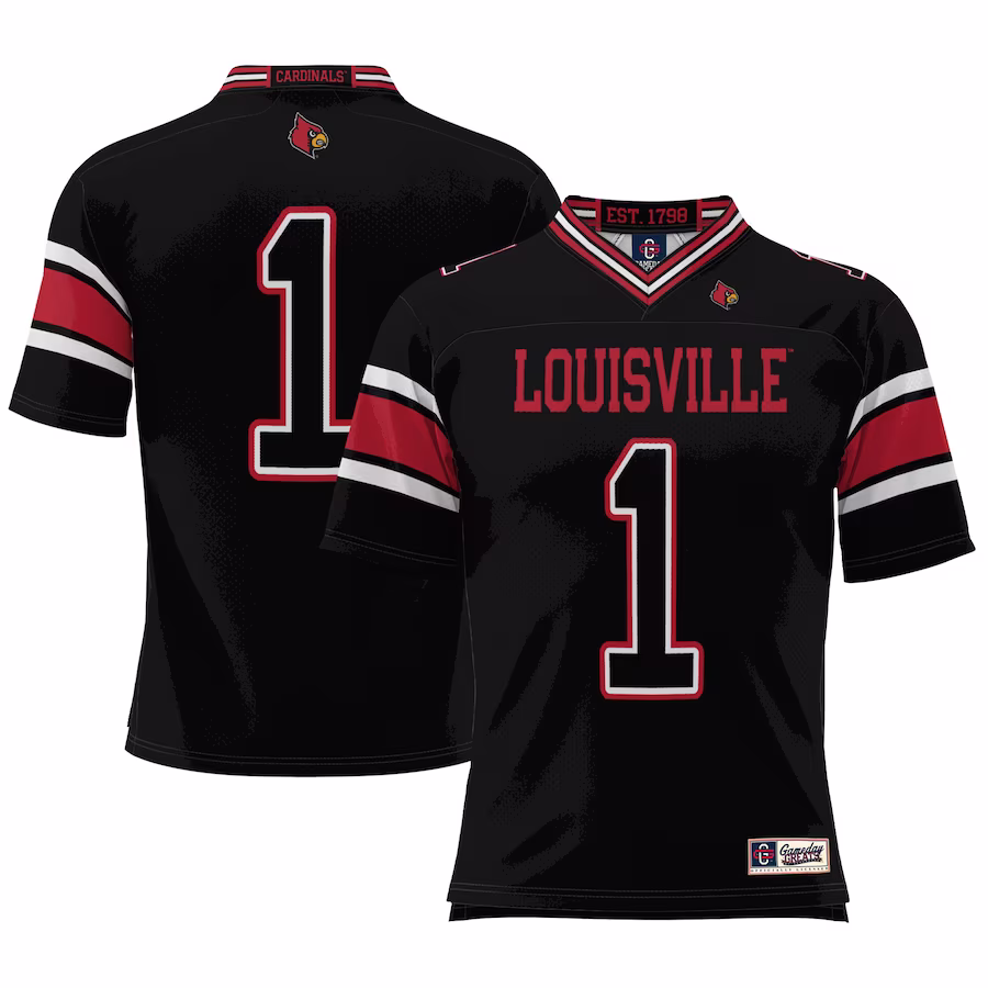#1 Louisville Cardinals GameDay Greats Football Jersey - Cardinal