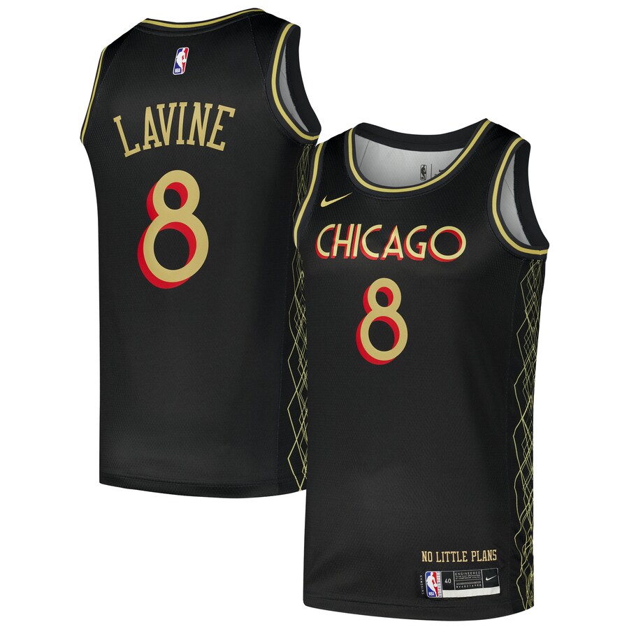 Men's Chicago Bulls Zach LaVine Nike Black Swingman Player Jersey - City Edition