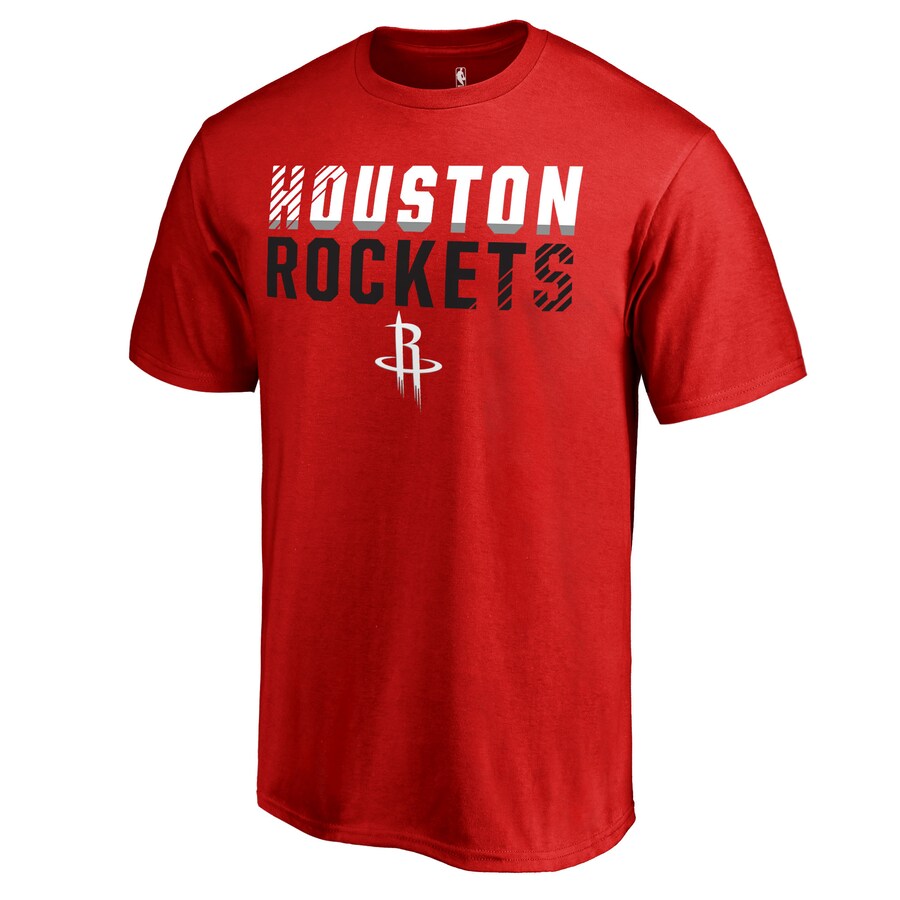 Men's Houston Rockets Red Fade Out T-Shirt