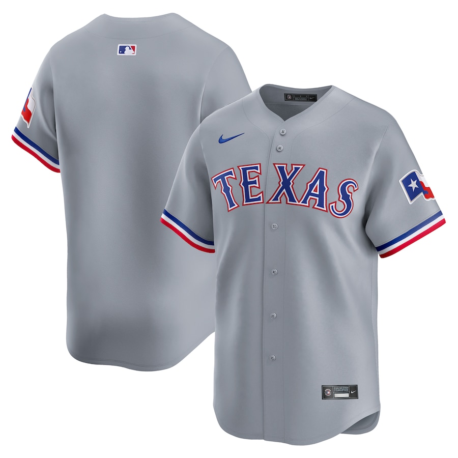 Men's Texas Rangers Nike Gray Away Limited Jersey