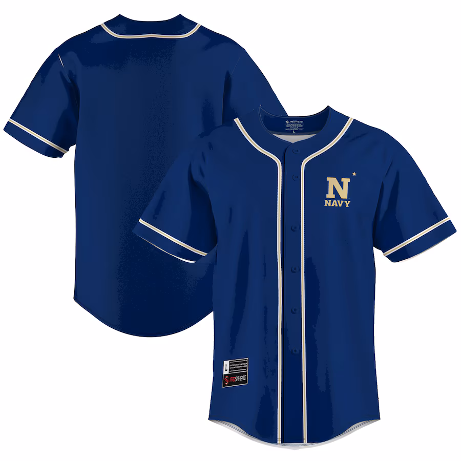 Navy Midshipmen GameDay Greats Lightweight Baseball Jersey - Blue