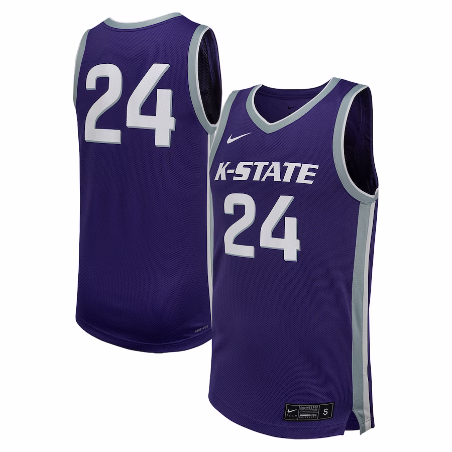 # Kansas State Wildcats Nike Replica Basketball Jersey - Purple