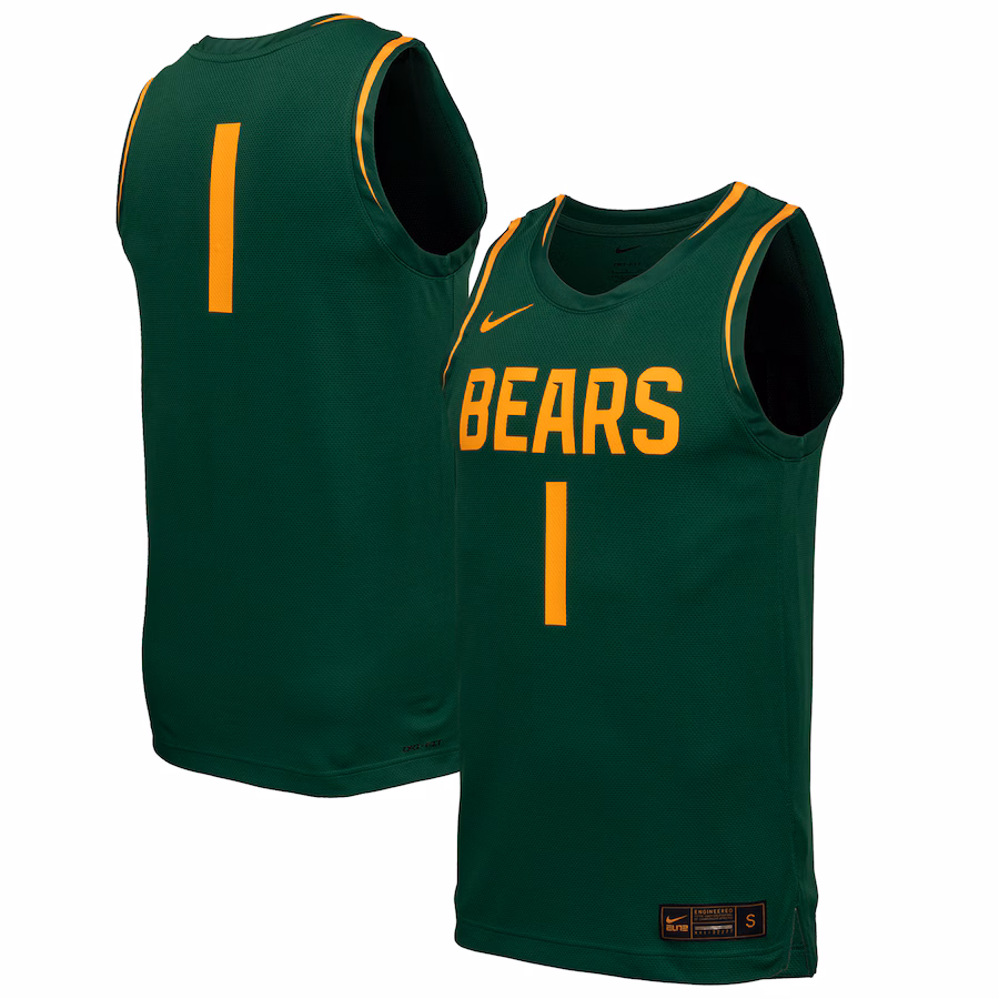 Men's Nike Green Baylor Bears Replica Basketball Jersey