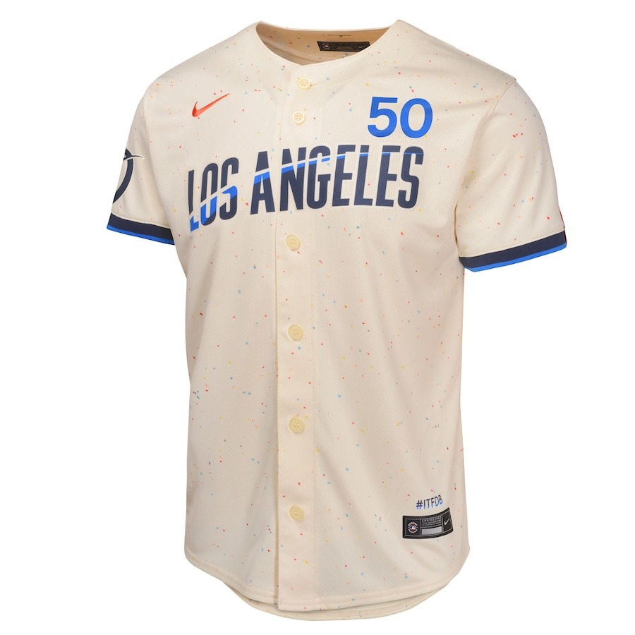Youth Los Angeles Dodgers Mookie Betts Nike Cream 2024 City Connect Limited Player Jersey
