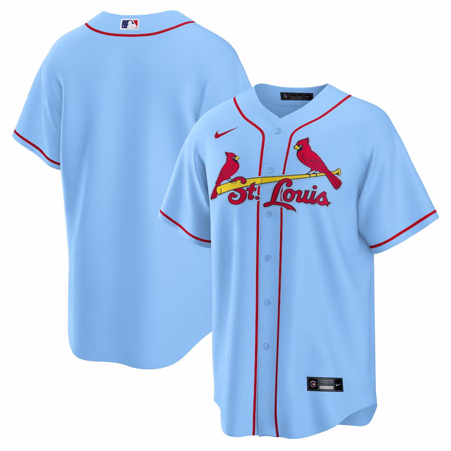 Men's St. Louis Cardinals Nike Light Blue Alternate Replica Team Jersey