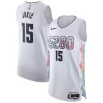 Men's Denver Nuggets Nikola Jokic Nike White 2024/25 Authentic Player Jersey - City Edition