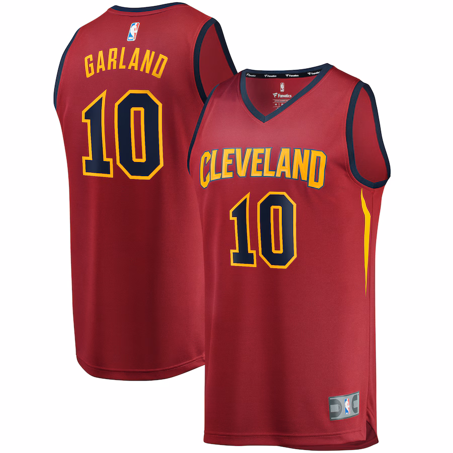 Youth Cleveland Cavaliers Darius Garland Fanatics Wine Replica Fast Break Jersey - Icon Edition