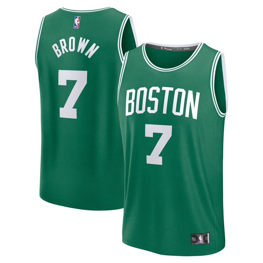 Youth Boston Celtics Jaylen Brown Fanatics Kelly Green Fast Break Replica Player Jersey - Icon Edition