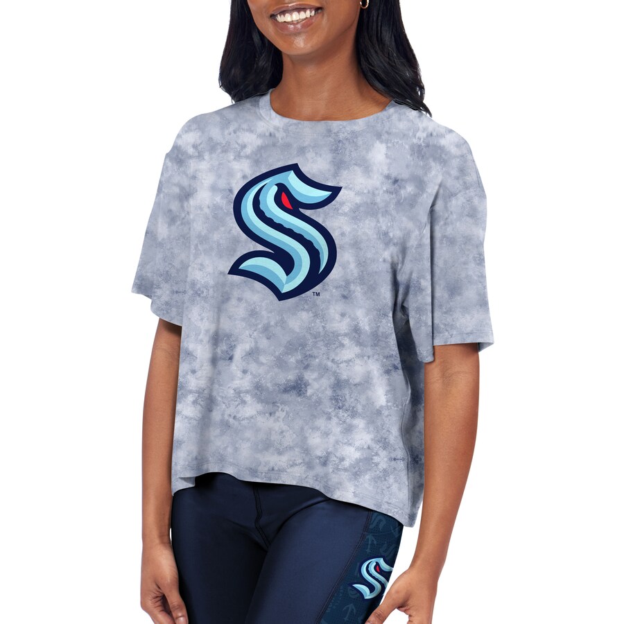 Women's Seattle Kraken Blue Cropped T-Shirt