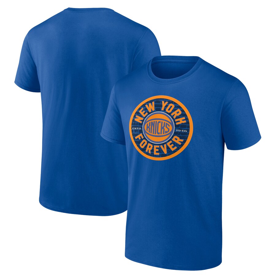 Men's New York Knicks Blue Huddle T-Shirt