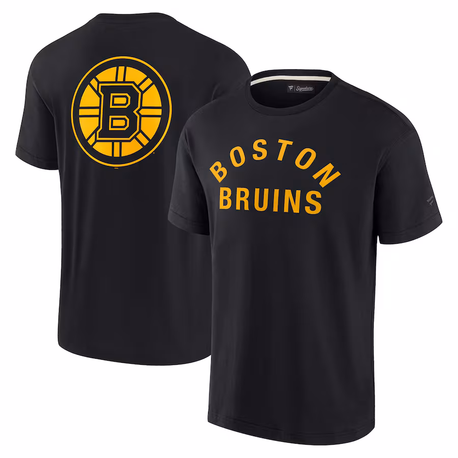 Unisex Boston Bruins Fanatics Black Elements Super Soft Short Sleeve T-Shirt