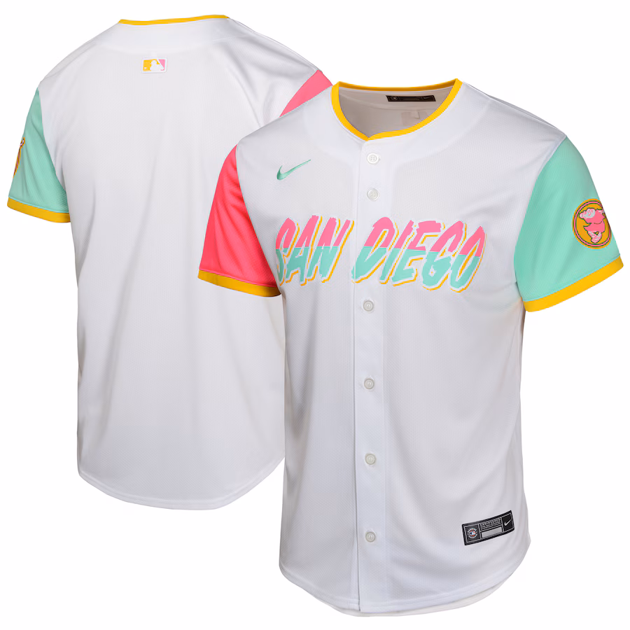Youth San Diego Padres Nike White City Connect Limited Jersey