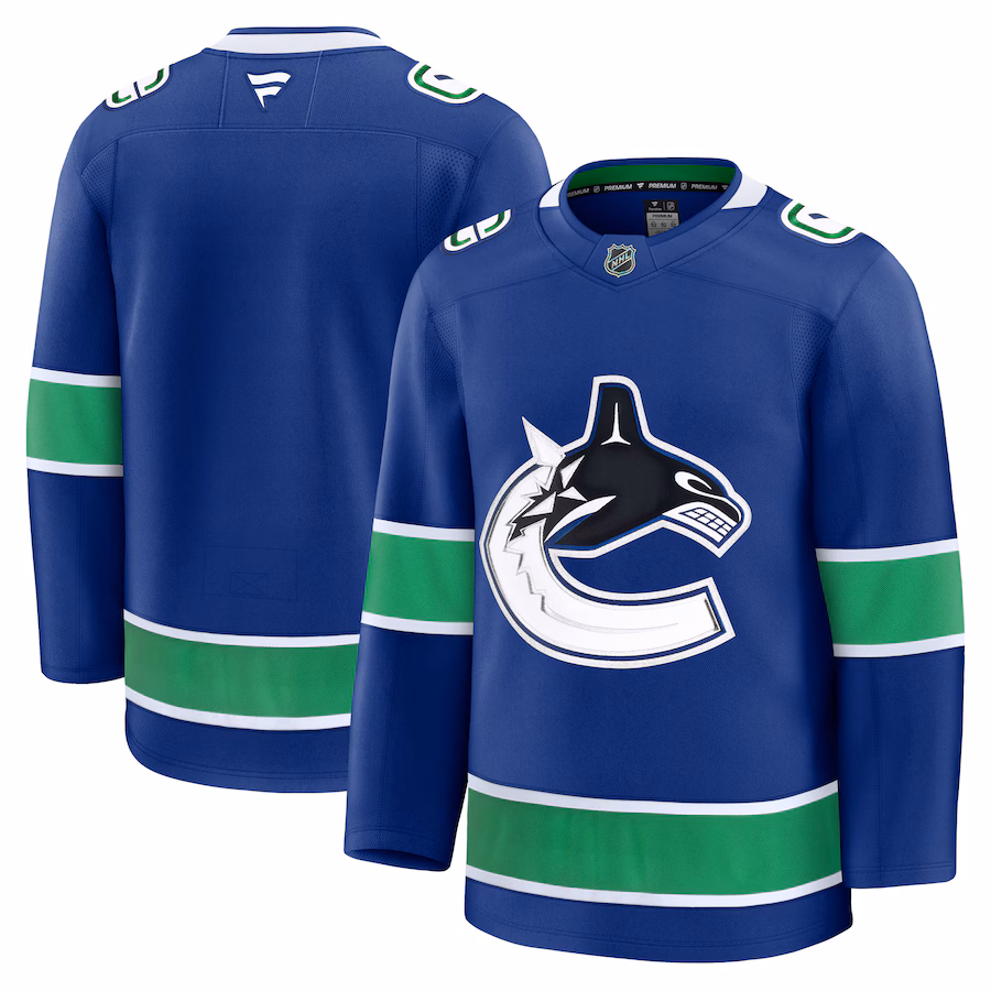 Men's Vancouver Canucks Fanatics Blue Home Premium Jersey