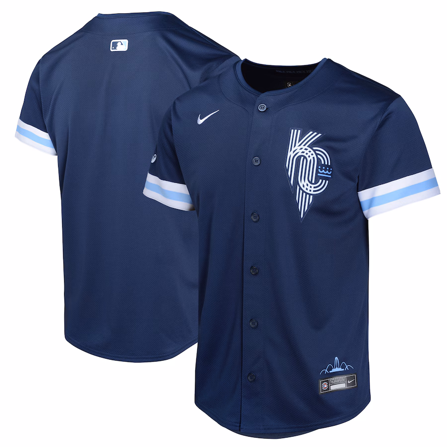 Youth Kansas City Royals Nike Navy City Connect Limited Jersey