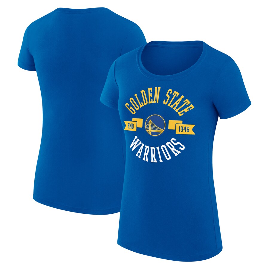 Women's Golden State Warriors G-III 4Her by Carl Banks Royal Large City Logo Fitted T-Shirt