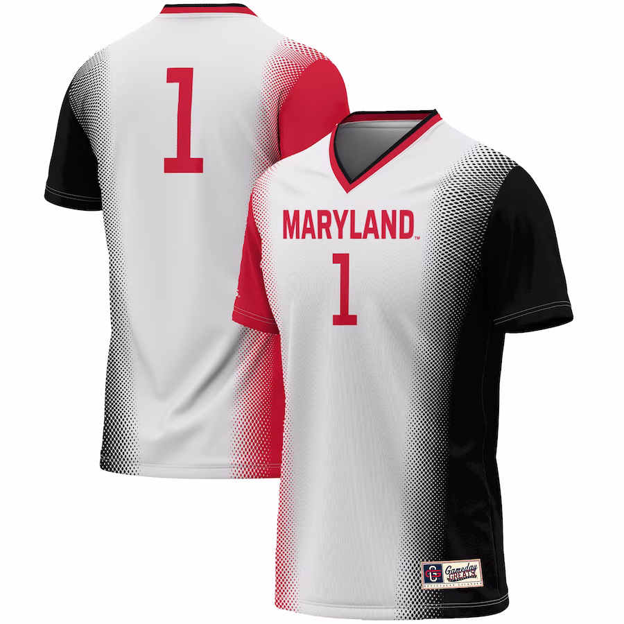 #1 Maryland Terrapins GameDay Greats Youth  Lightweight Women's Soccer Jersey - White
