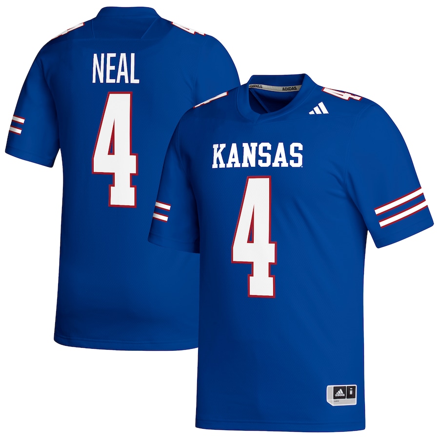 Devin Neal Kansas Jayhawks adidas Replica Football Jersey - Royal