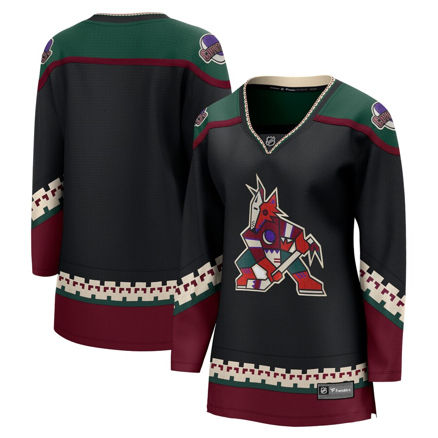 Women's Arizona Coyotes Fanatics Branded Black 2021/22 Home Breakaway Jersey