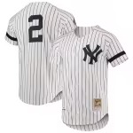 Men's New York Yankees Mitchell & Ness White Cooperstown Collection 1996 Authentic Home Jersey