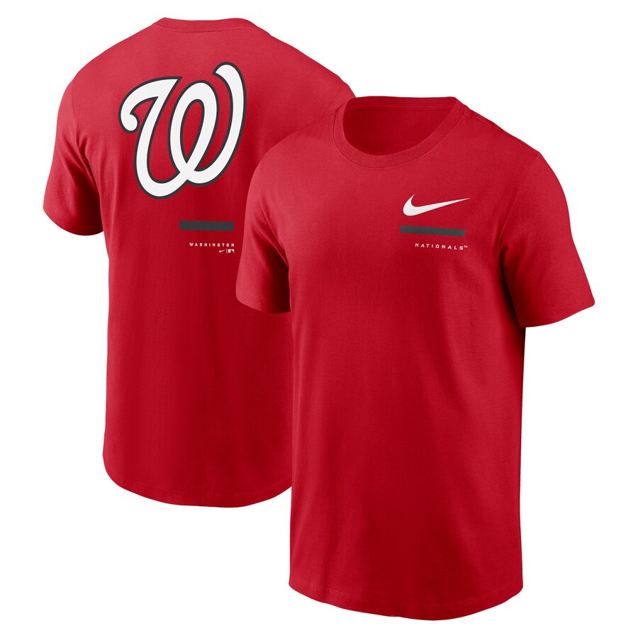 Men's Washington Nationals Nike Red Over the Shoulder T-Shirt