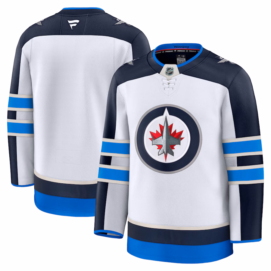 Men's Winnipeg Jets Fanatics White Away Premium Jersey
