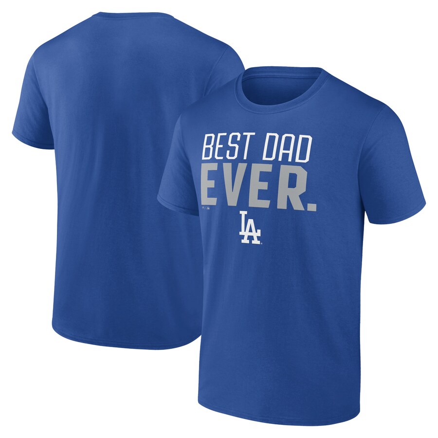 Men's Los Angeles Dodgers Royal Best Dad Ever T-Shirt