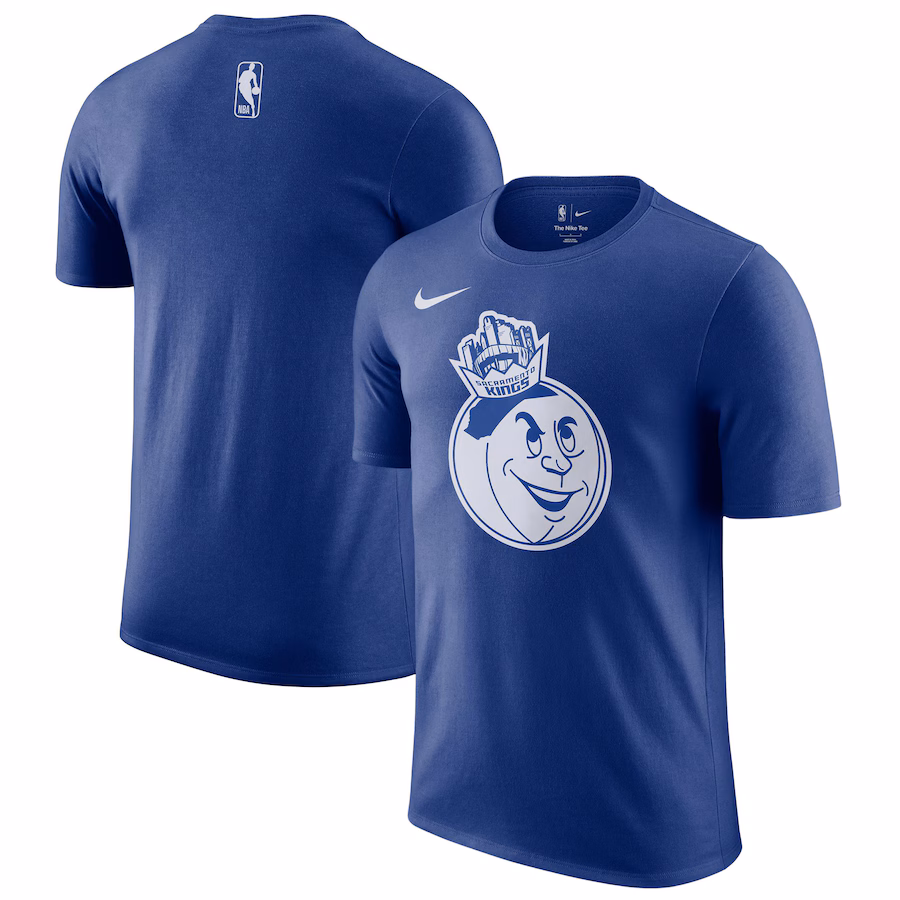 Men's Sacramento Kings Nike Blue 2024/25 City Edition Essential Logo T-Shirt
