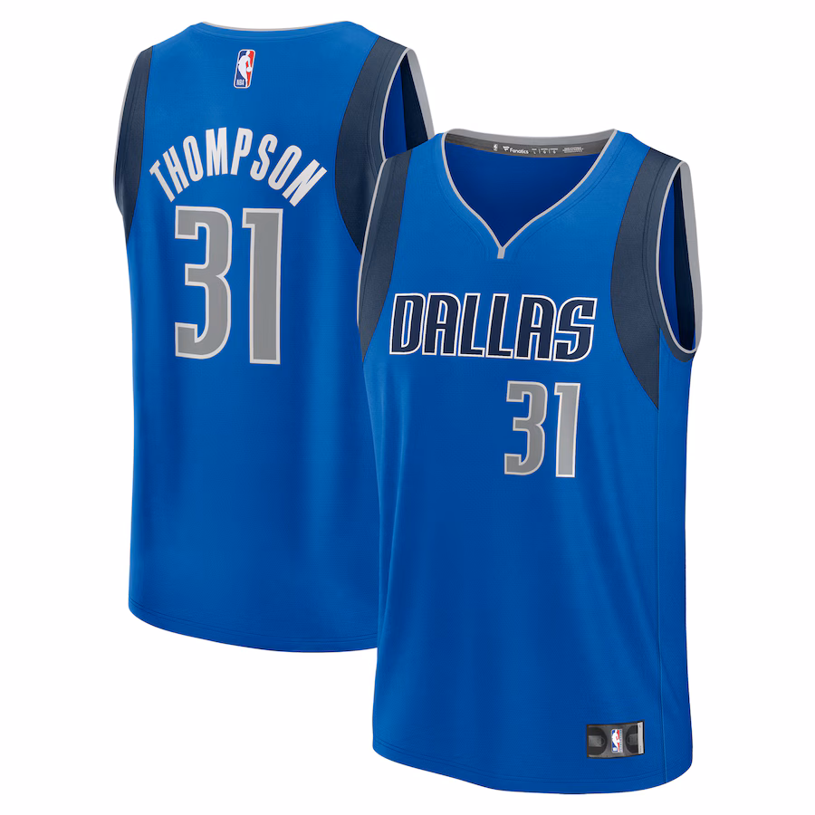 Men's Dallas Mavericks Klay Thompson Fanatics Blue Fast Break Replica Player Jersey - Icon Edition