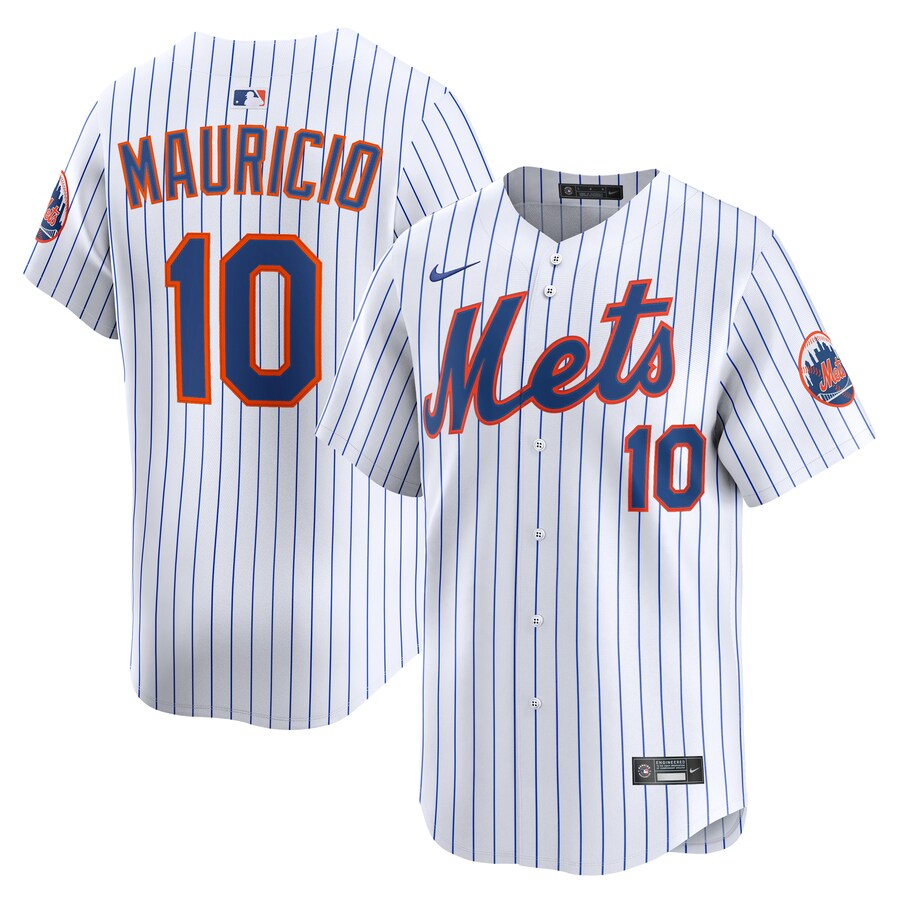 Men's New York Mets Ronny Mauricio Nike White Alternate Limited Player Jersey